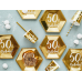 Тарелка 50-летие, золото, 20см (1 шт. / 6 шт.)