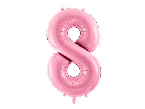 Folijas balonu numurs '' 8 '', 86cm, rozā