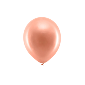 Varavīksnes baloni 23 cm metāliski, rozā zelta (1 gab. / 100 gab.)