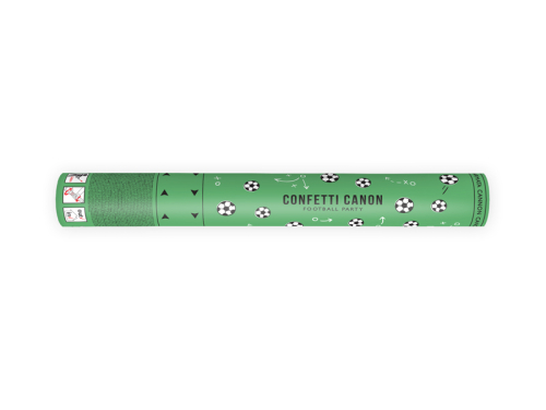 Confetti cannon with footballs , mix, 40cm