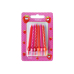 Birthday candles Colourful, mix, 6.5cm (1 pkt / 6 pc.)