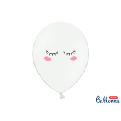 Balloons 30cm Smiley, Pastel Pure White (1 pkt / 50 pc.)
