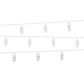 LED photo clips lights, clear, 1.4m