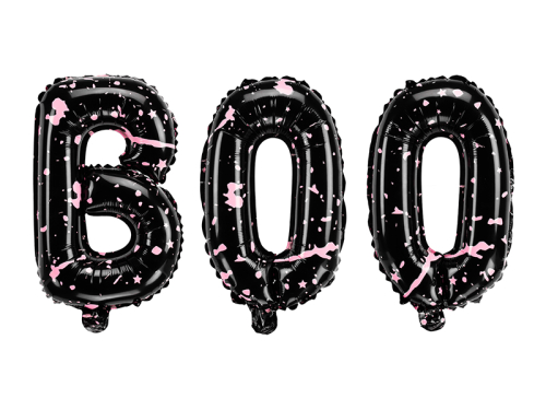 Folijas balons BOO, 65x35cm, sajauc