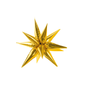 Folija balons Star 3D, 70cm, zelts
