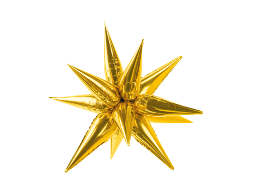 Folija balons Star 3D, 70cm, zelts