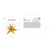 Folija balons Star 3D, 70cm, zelts