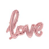 Foil Balloon Love, 64/102cm, rose gold
