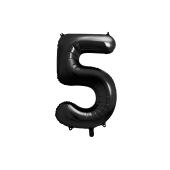 Фольга Баллон номер '' 5 '', 86см, черный