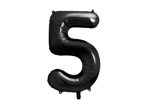 Фольга Баллон номер '' 5 '', 86см, черный