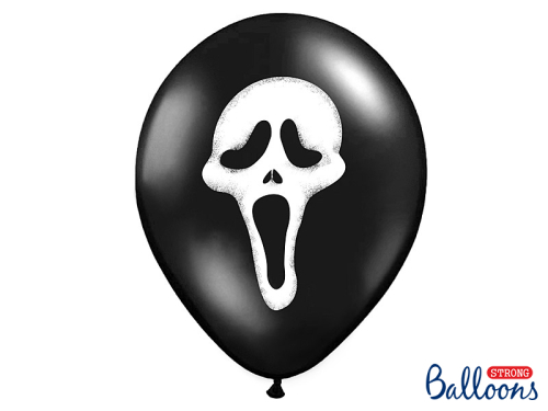 Balloons 30cm, Scream, Pastel Black (1 pkt / 50 pc.)
