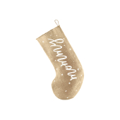 Decorative stocking Mommy, white, 23x39.5cm