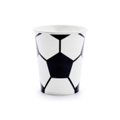 Papīra krūzes Futbols, maisījums, 220 ml (1 gab. / 6 gab.)