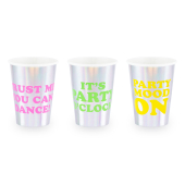 Cups, mix, holographic, 360 ml (1 pkt / 6 pc.)