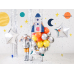 Folija balons Star, 70cm, sudrabs