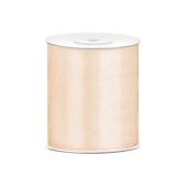 Satin Ribbon, cream, 100mm/25m