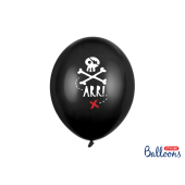 Balloons 30cm, Pirates Party, Pastel Black (1 pkt / 6 pc.)