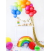 Воздушный шар из фольги Rainbow, микс, 73x45см
