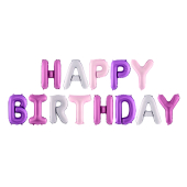 Foil Balloon Happy Birthday, 340x35cm, mix