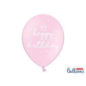 Strong Balloons 30cm, happy..., P. B. Pink (1 pkt / 50 pc.)