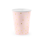 Polka punktiņi, gaiši rozā, 260 ml (1 gab. / 6 gab.)