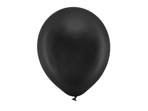 Varavīksnes baloni 30 cm metāliski, melni (1 gab. / 100 gab.)