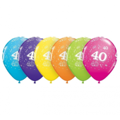 Воздушный Шар с рисунком "40"   (30 см)