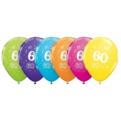 Воздушный Шар с рисунком "60"   (30 см)