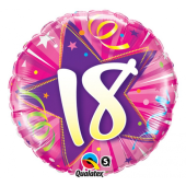 45 cm Folija balons "Number 18" pink