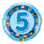 45 cm Folija balons 5 with images, blue
