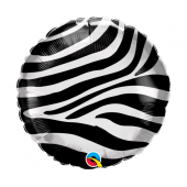 45 cm Folija balons Zebra stripes pattern