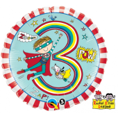 45 cm Folija balons 3 for a boy "