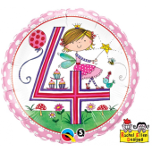 45 cm Folija balons 4 for girls "