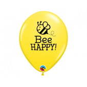 Apdrukāts lateksa balons Happy Bee (30 cm)