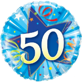 45 cm Folija balons CIR "50, blue"