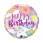 Воздушный шар из фольги 45 см Fantastical Fun Birthday