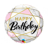 45 cm Folija balons CIR Birthday Marble