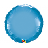 45 cm Folija balons RND Chrome blue Plain foil