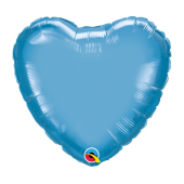 45 cm Folija balons HRT Chrome blue Plain foil