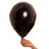 LATEKSA BALONS BEZ APDRUKAS melns Ø 28 CM