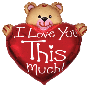 BEAR LOVE MUCH ФОЛЬГА ВОЗДУШНЫЙ ШАР 88 CM