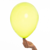 LATEKSA BALONS BEZ APDRUKAS pērļu citrona šifons Ø 28 CM