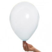 LATEKSA BALONS BEZ APDRUKAS balts Ø 28 CM