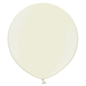 2FT METALLIC IVORY LATEX BALLOON