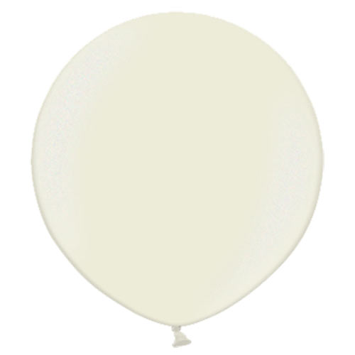 2FT METALLIC IVORY LATEX BALLOON