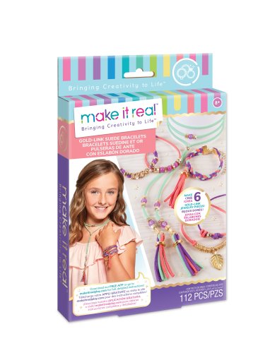 MAKE IT REAL DIY Rotaslietu komplekts Zamšādas rokassprādzes
