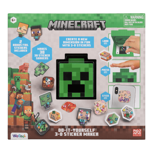 MINECRAFT DIY komplekts 3D uzlīmju veidotājs