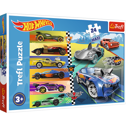 TREFL HOT WHEELS Puzle, 24 gab.