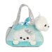 AURORA Fancy Pals Plīša pūdelis zilā somā, 20 cm