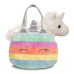 AURORA Fancy Pals plīša rotaļlieta Vienradzis somiņā, 20 cm